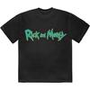 Cartoon Network Rick & Morty Logo T-Shirt Black New