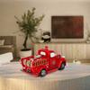 Vintage Fire Truck Piggy Bank Collective Decoration Miniature Vehicle Desktop Decor Firefighting Heroes Handcraft Firemen Gifts