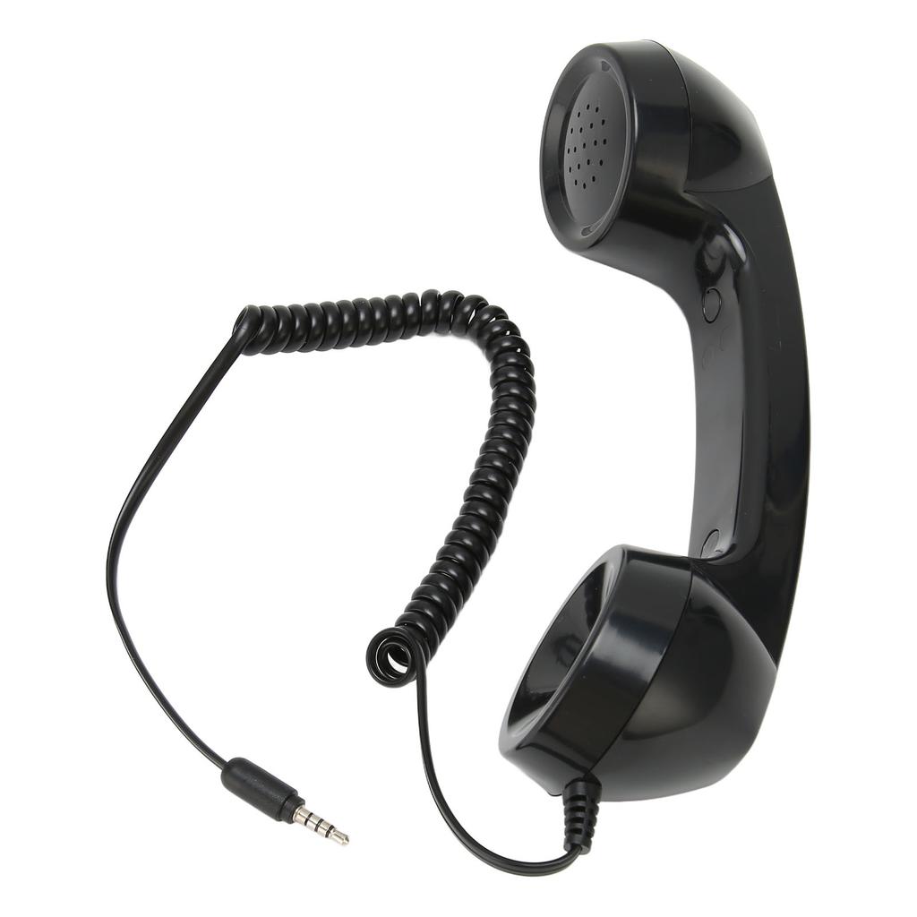 Retro Phone Handset Multifunction Radiation Proof Handheld Cell Phone Receiver for Mobile Phones Computers