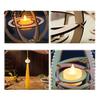 LED Candle Lantern Toy DIY Kit for Mid-Autumn Festival, Hollow Wooden Rotating Ring Making Set with Rabbit, Handmade Tassels