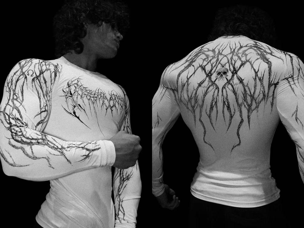 Breathedivinity 2025 Venom Fitness Schnelltrocknendes Unisex Langarm Kompressionsshirt