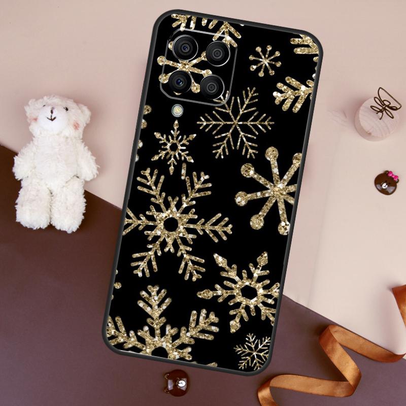 Christmas Snowflakes Case For Samsung Galaxy M06 M53 M13 M31 M11 M35 M55 M15 M56 M36 M16 M12 M32 M52 M14 M34 M54