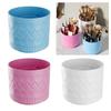 Drillless Cosmetic Brush Holder 360 Degree Rotating Spacious Makeup Organizers Cups For Desk Bathroom Countertop