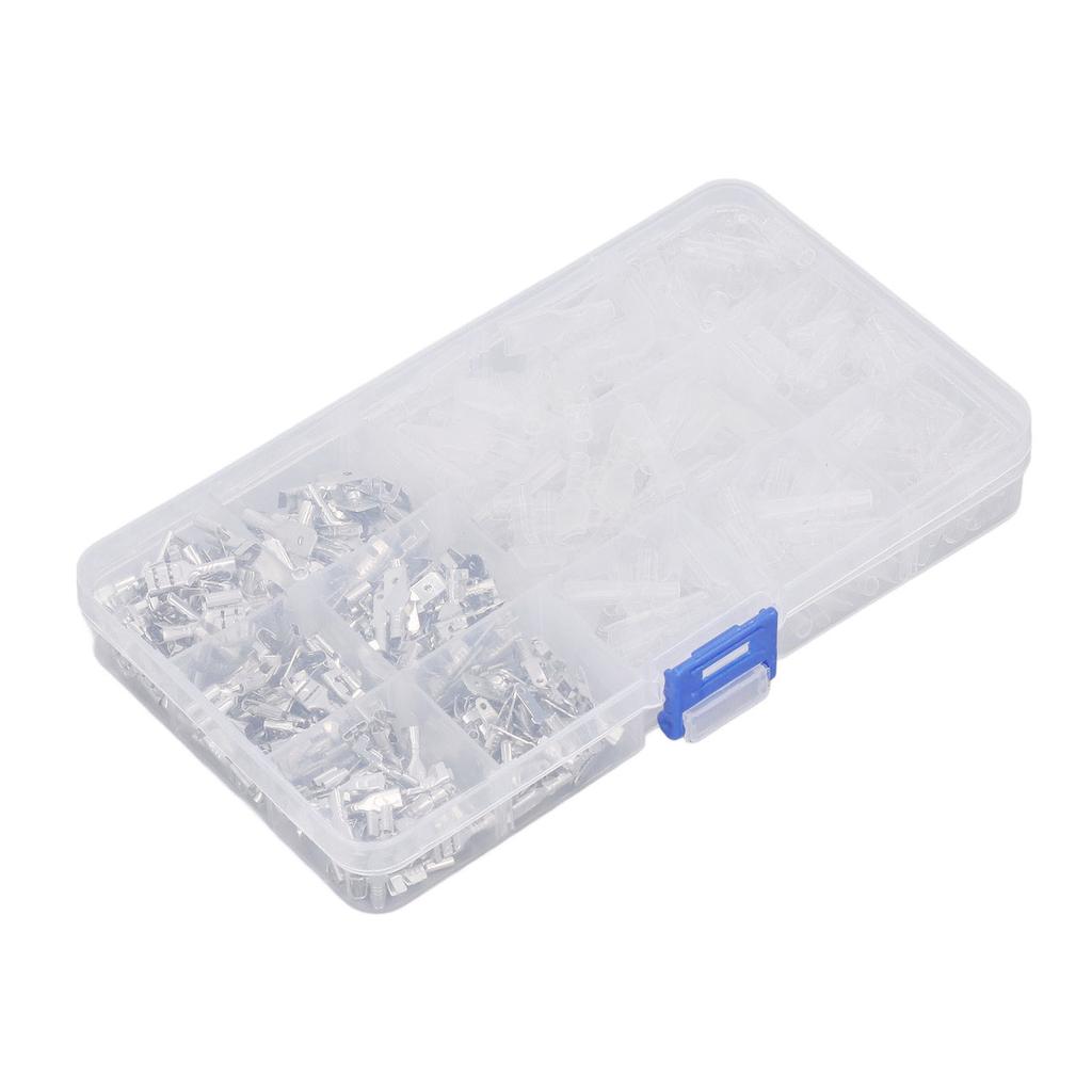 480 Pcs Male Female Spade Wire Connectors 2.8mm 4.8mm 6.3mm Copper Tin Plated Wire Terminals with