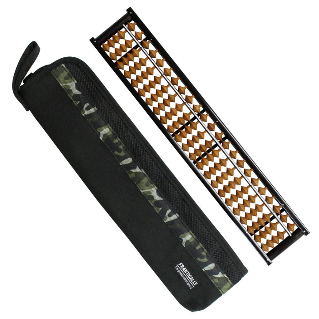 Tomoe birch bead wood with camouflage black Abacus, 23-digit abacus, case,