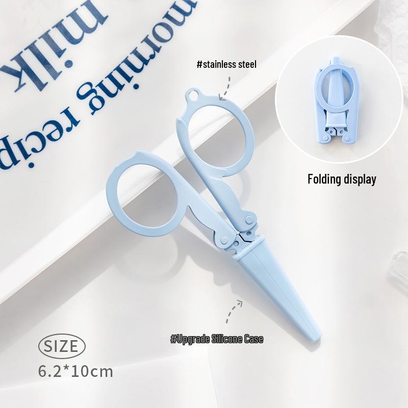 Morandi Foldable Mini Stainless Steel Scissors for Paper Cutting