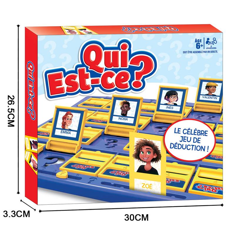 Gioco da Tavolo Guess Who I Am in Francese Divertente Gioco di Indovinelli per Feste per Bambini dai 6 Anni in Su Riunioni di Famiglia e Amici