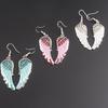 Fashion Romantic Blue White Pink Color Charm Angel Wings Earring For Women Exquisite Jewelry Gifts