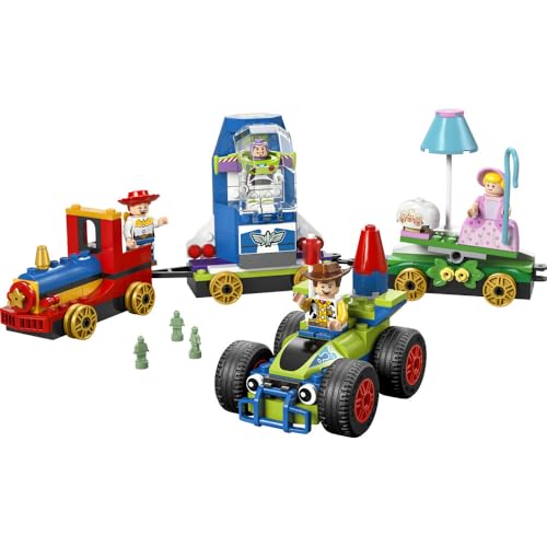 LEGO Disney & Pixar Toy Story Celebration: Train & RC Car Toy, Birthday Gift, Educational Building Blocks, Boys & Girls, Ages 4, 5, 6, Vehicles, Boat,