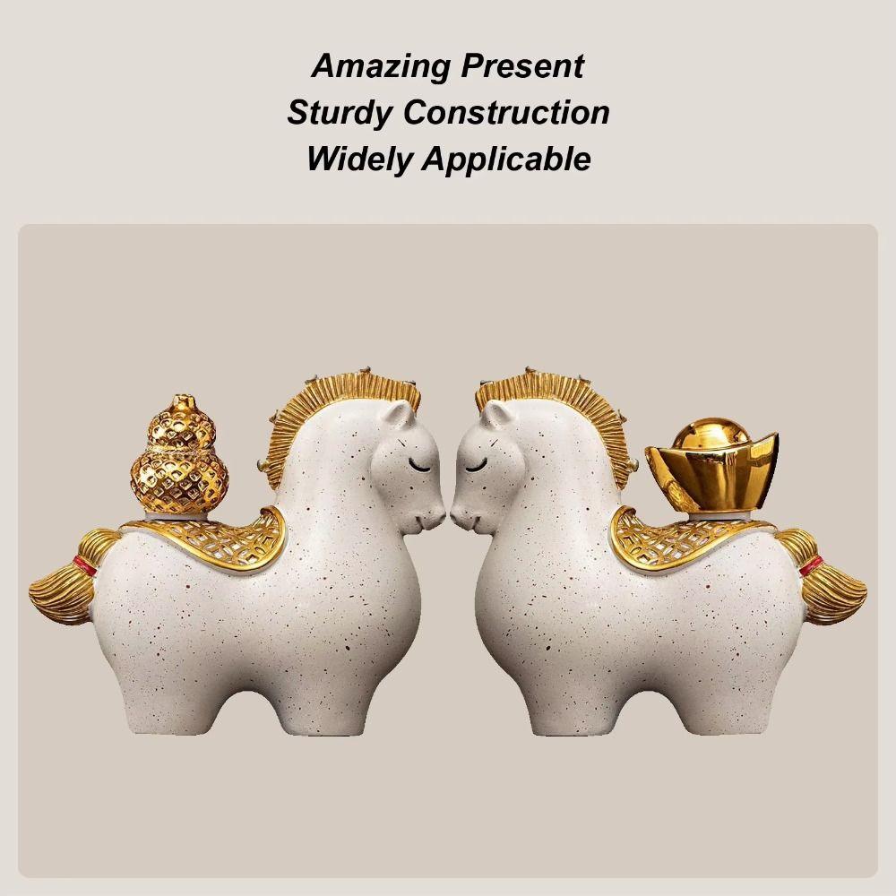 Horse Mascot Horse Miniature Resin Desktop Ornament Cute Horse Figurine  Office