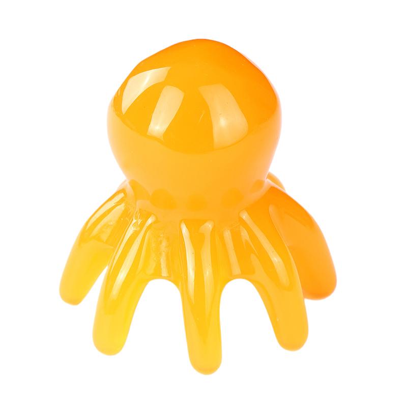 Resin Octopus Comb Head Massager Meridian Scraping Scalp Massage Brush Acupuncture Spa Gua Sha Health Deep Massage Tool