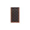 Monogramm-Druck Magnetverschluss Leder Geldbörse Herren Geldbörse Braun 10K882EEN-04LI