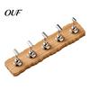 Wooden Nail Art Base Practice Stand with Base, Magnetic Press-on Holder for Painting Nails, False Display Home Salon