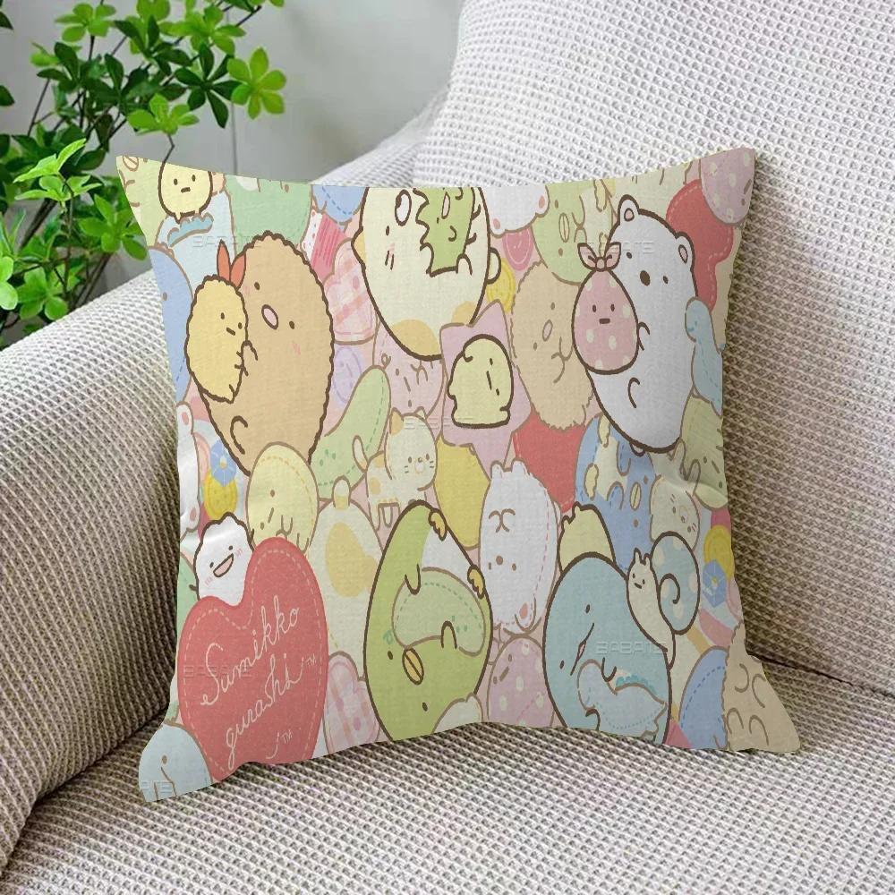 Kawai Sumikko Gurashi Personalized Pillow Cover Kids Bedroom Wild Party Decor Pillowcase Kid Birthday Shower Gift