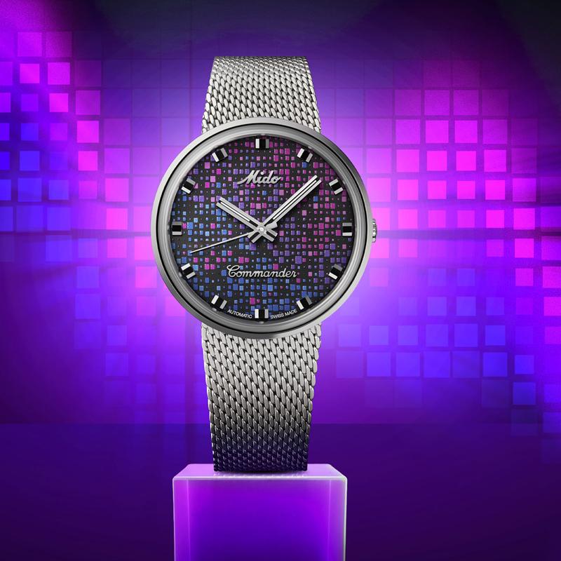Mido Commander Automatic Mechanical Movement 50M Waterproof Fashion Style Unisex Swiss Watch 37Mm Color Dial Stainless Steel Case M8429.4.N7.11