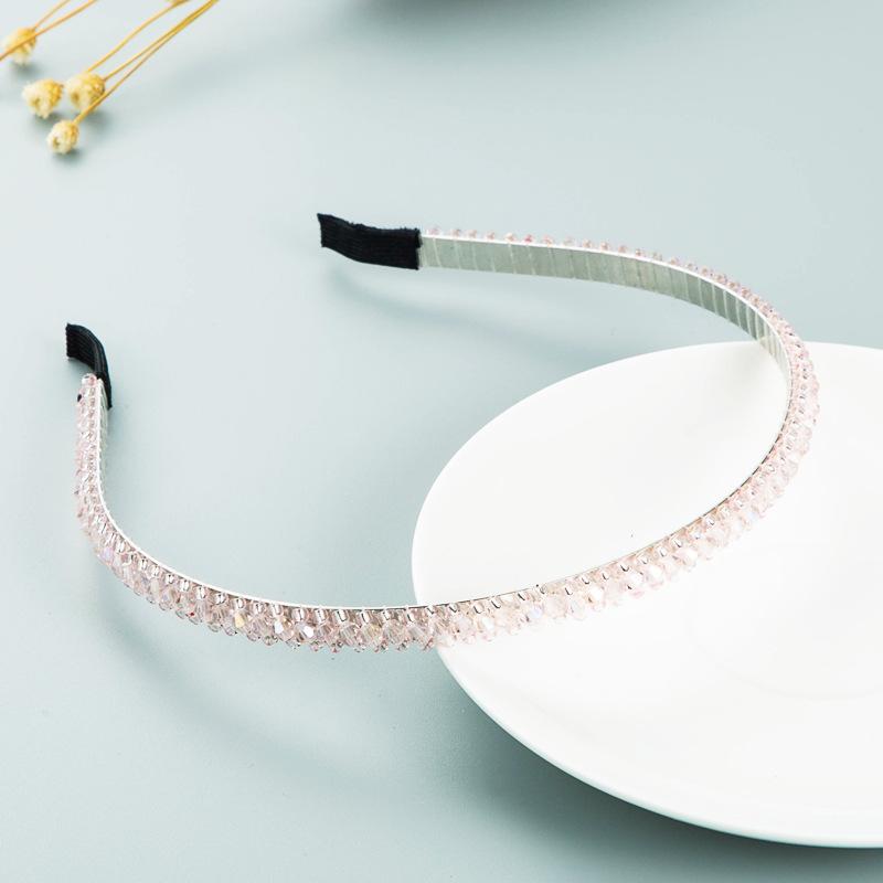 

Обруч для волосся. Індивідуальний простий тонкий край. Головний убір із кришталевими струнами. OneSize