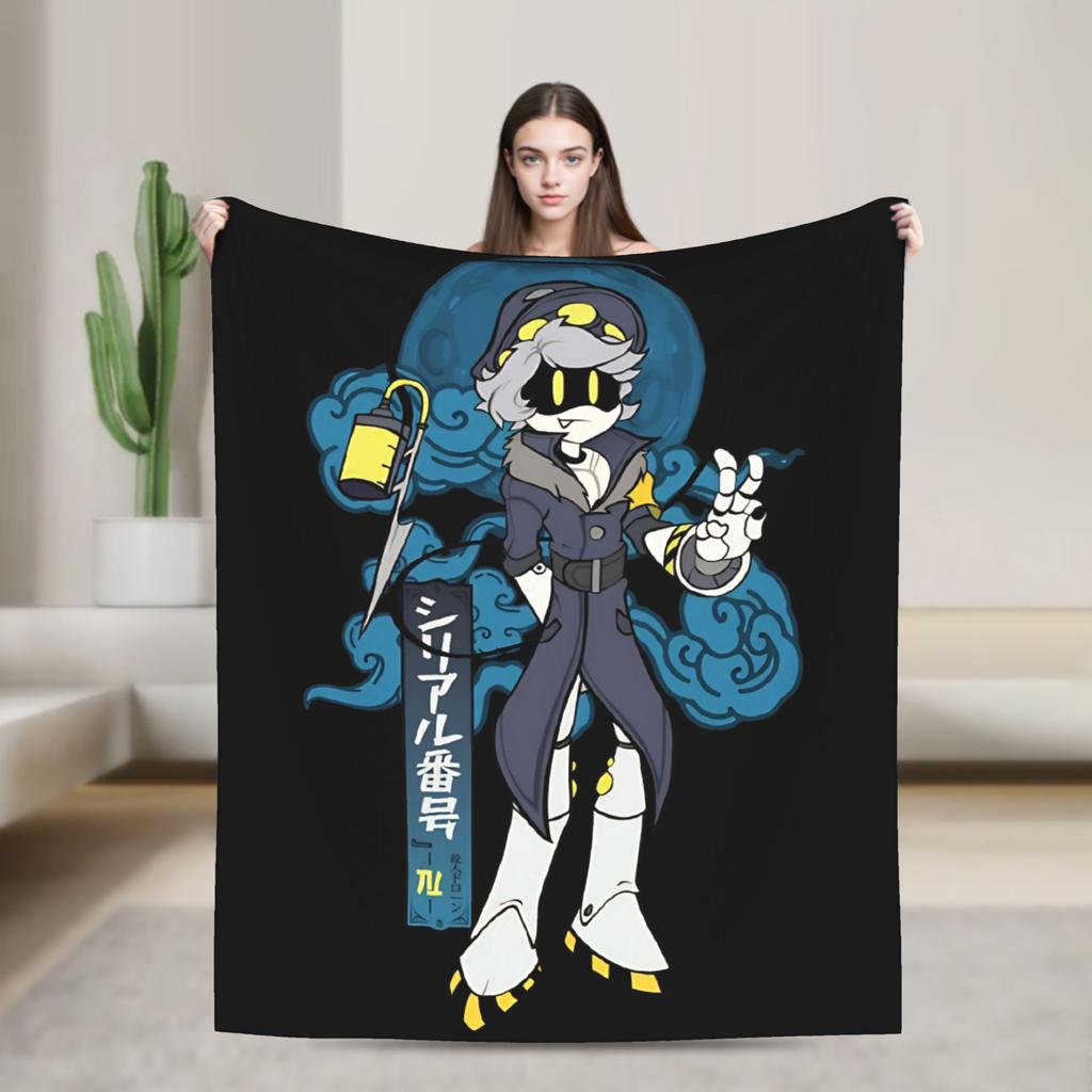 Serial Designation N Murder Drones Blanket Coral Fleece Plush Textile Decor Warm Throw Blanket for Sofa Bedroom Bedding Throws