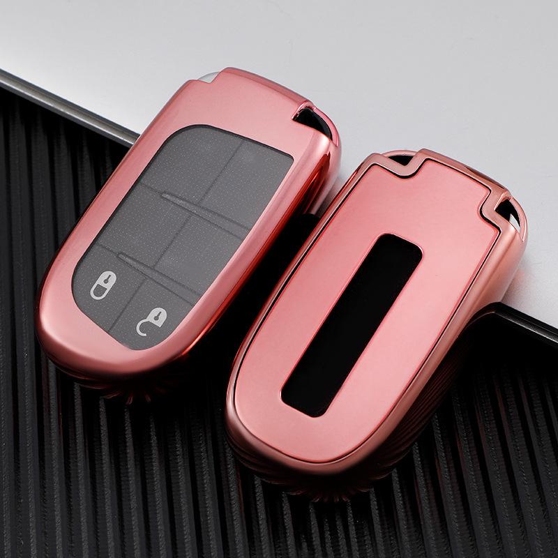 Compatible Key Cover for Jeep Compass, Renegade, Grand Cherokee & Dodge