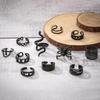 Gun Black Snake-shaped Spider Joint Ring Exaggerated Punk Style 11-piece Set