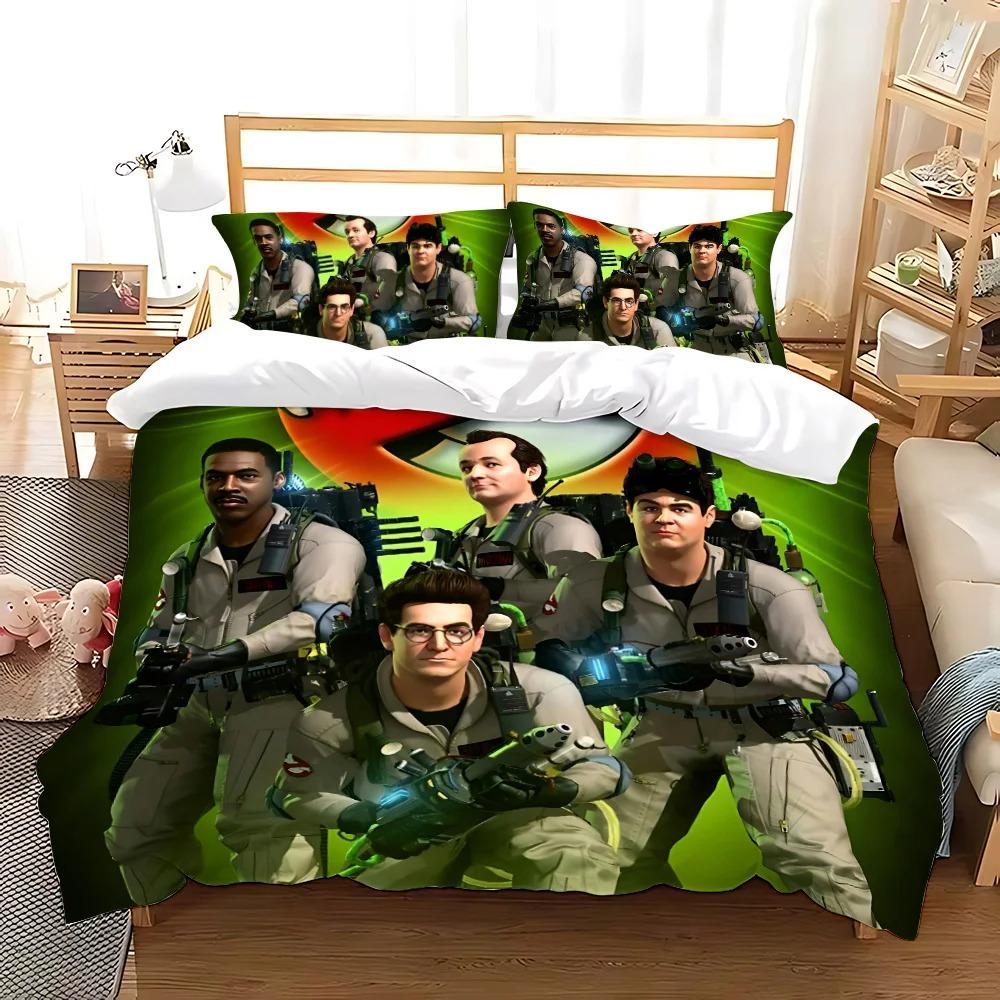 Cartoon G-Ghostbusters Duvet Cover Pillowcase Bedding Set Adult kids Bedroom Decoration Children Gift Single Double Large Size