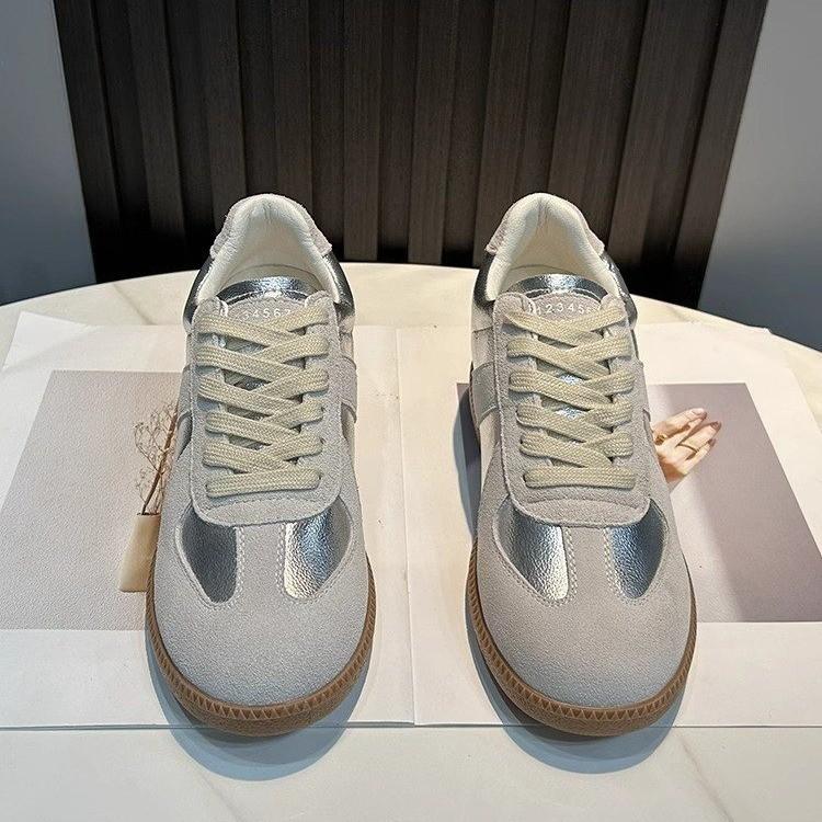 New Versatile Casual Platform Sports Sneakers White Shoes