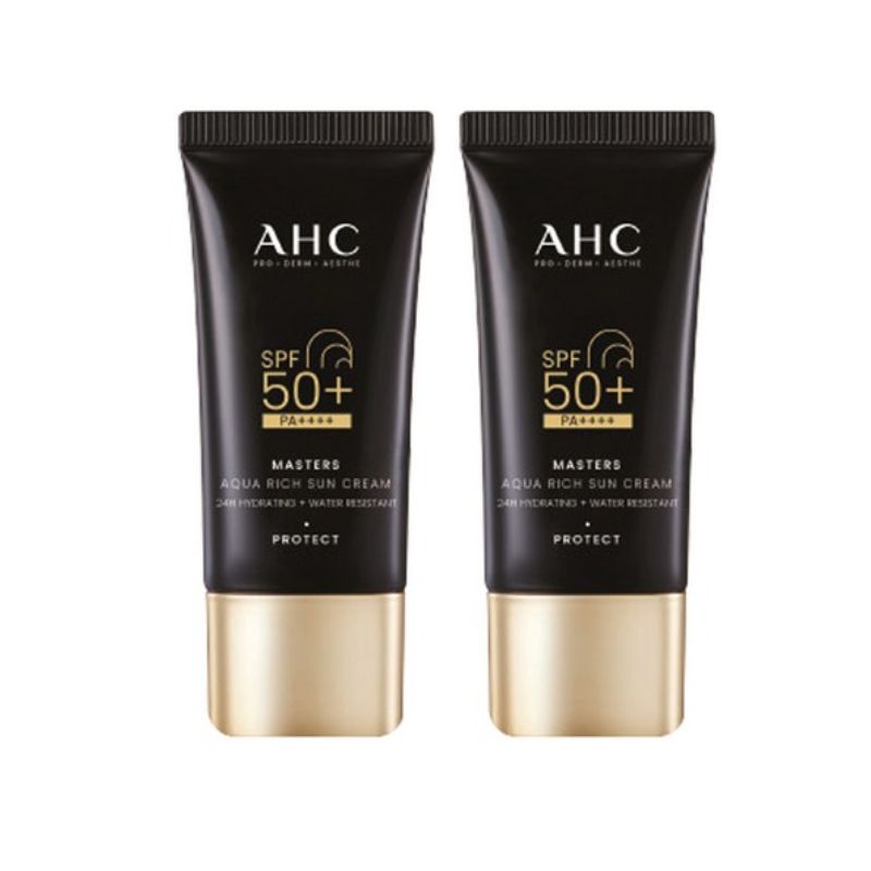 AHC Masters Aqua Rich Sun Cream SPF50+ PA++++ 30ml *2 pcs 30ml *2 pcs
