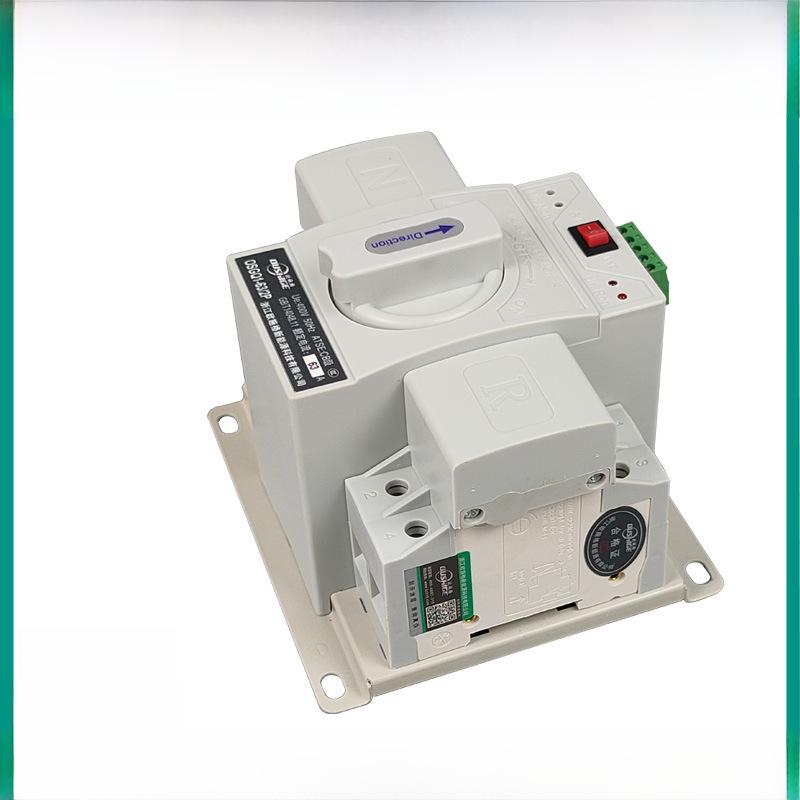 Dual Power Transfer Switch, 63A 2P, Automatic Switching for Household Backup