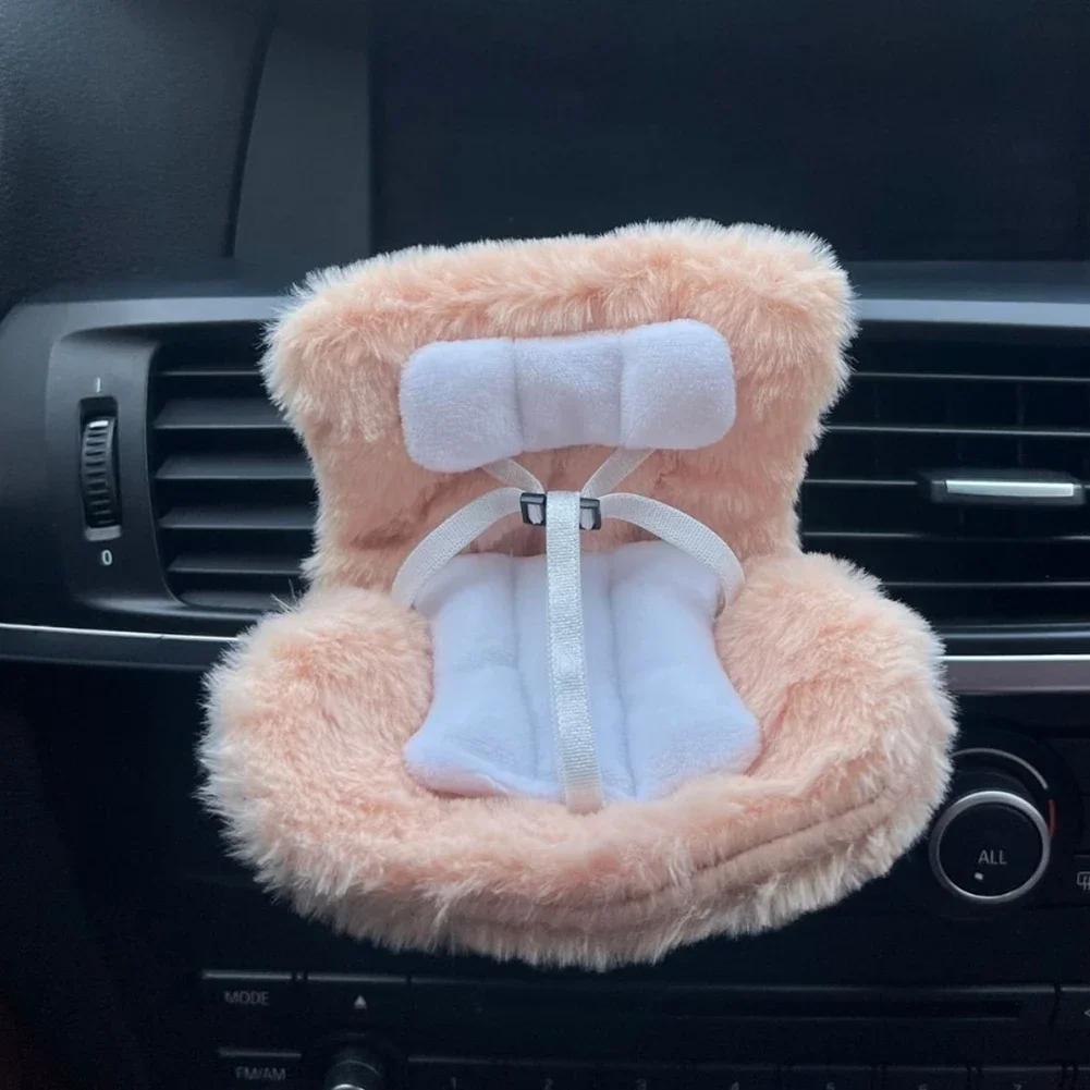 For 15/17cm Labubu Car Sofa Second Generation Sitting Party Safety Seat for LABUBU Accessories Car Dollar Storage Gift
