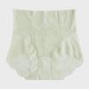 "Women's High Waist French Lace Summer Panties - Ice Silk, Mulberry Silk, Antibacterial, Seamless, Abdomen & Hip Lifting"