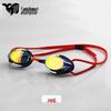 Silicone Small Frame Electroplated Waterproof Anti-Fog Swimming Goggles for Pool Competitions and Training