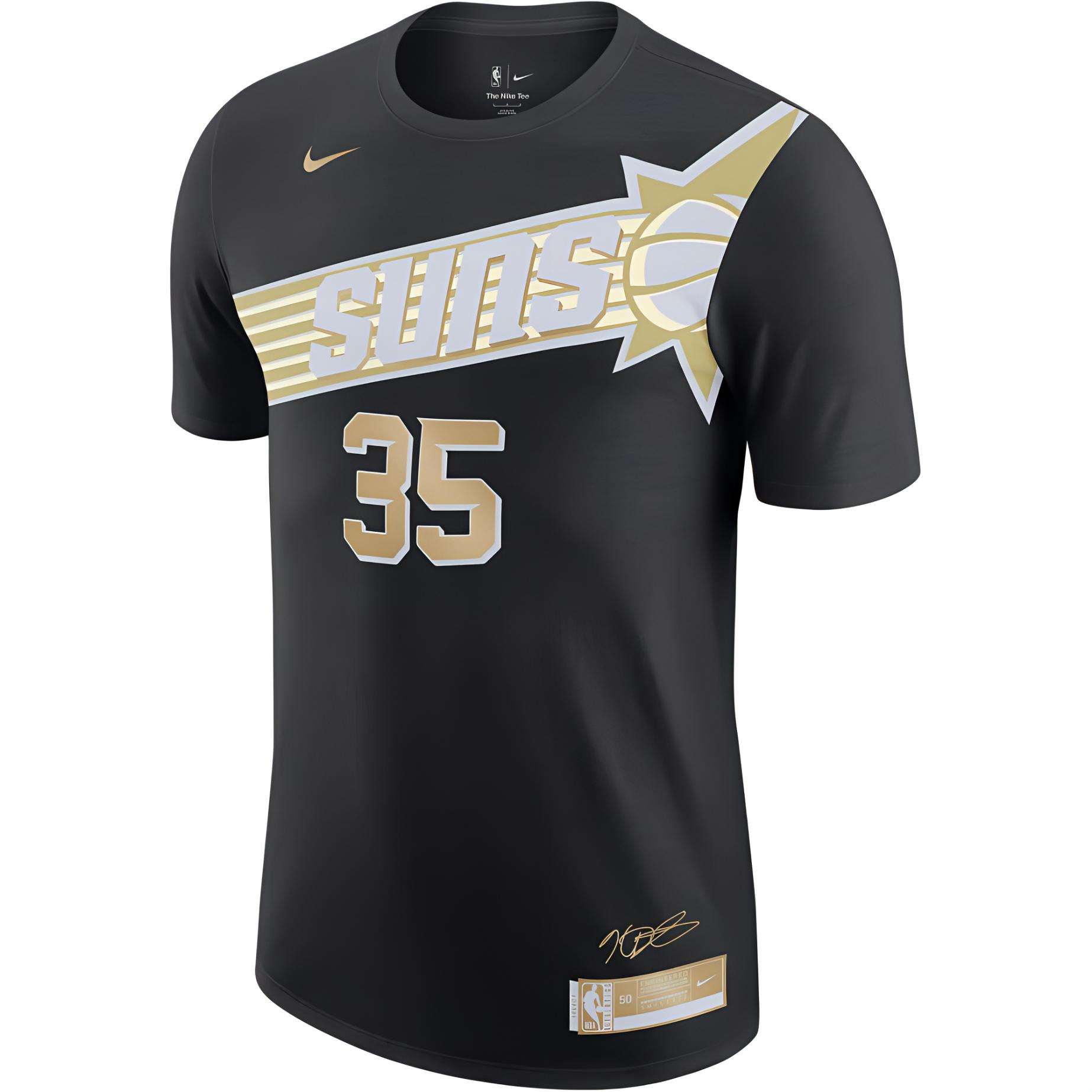 Nike NBA Kevin Durant Select Series Graphic Color Block Vintage Sports Jersey T-Shirt Men T-Shirts Black FV8901-011 L
