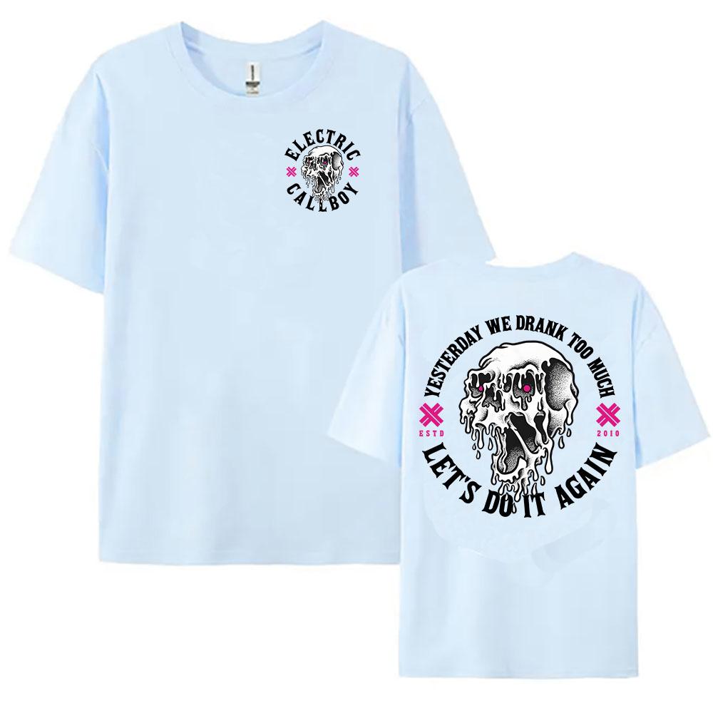 Let's Do It Again Shirt ELECTRIC CALLBOY Band T-shirt Unisex Streetwear Short Sleeve Cotton Women Tshirts Graphic Tops