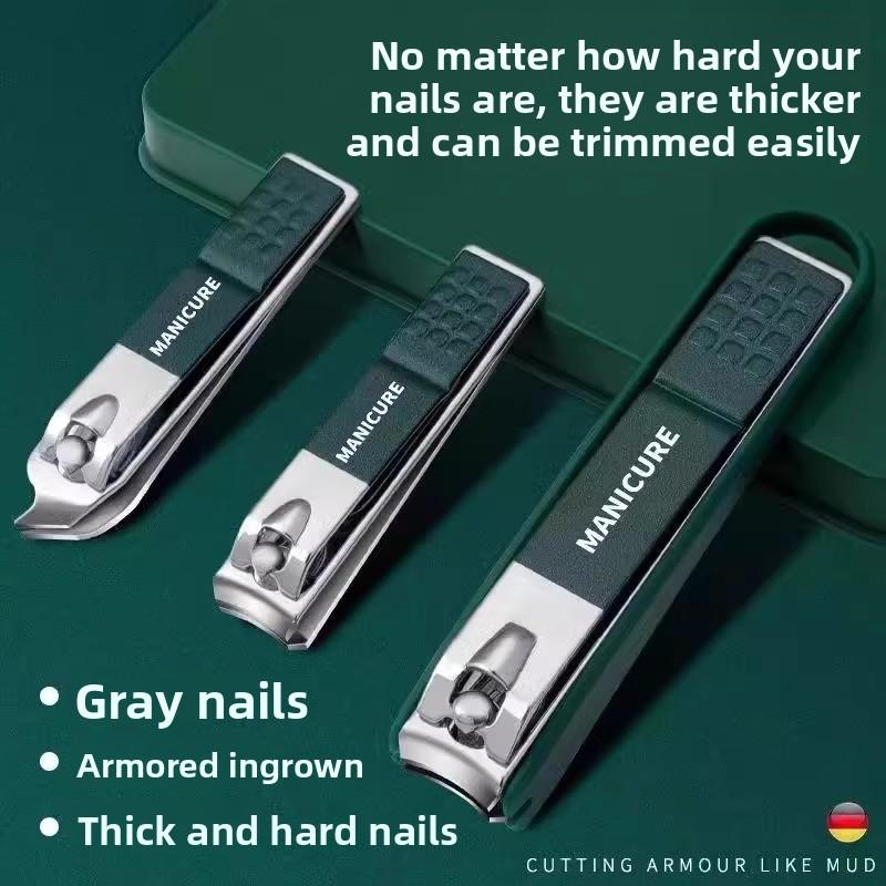 Household High-grade Men and Women Anti-splash Nail Clippers Bevelled Nail Clippers Set