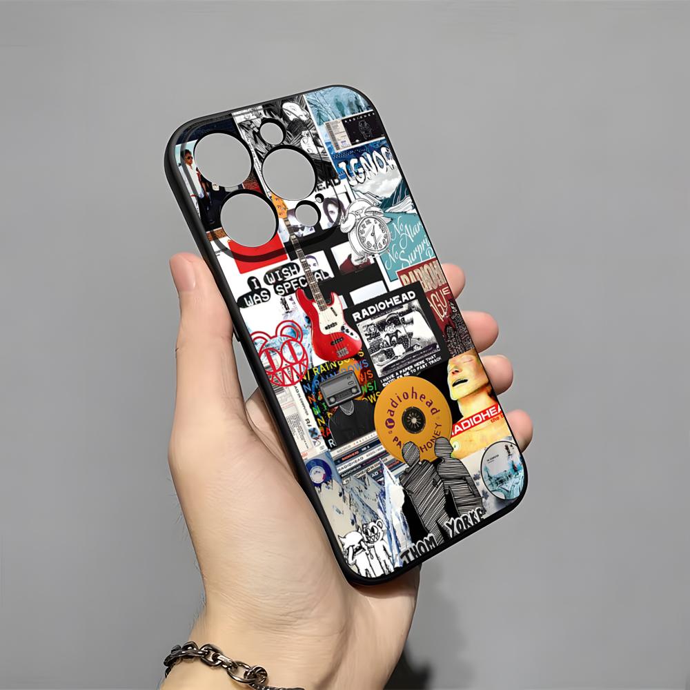 

Винтажный Чехол Для Телефона Radiohead Для IPhone 17 Pro Max 16 15 14 Pro Max 13 11 X Xs Xr 8 7Plus Силиконовый Чехол iPhone 16