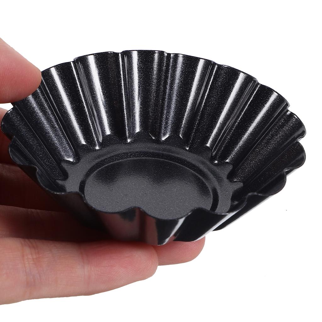 12 Pcs Antihaft-Tarte Pfannen Blume Muffin Cup Mold Kuchen Pie Carbon Stahl Töpfe Käsekuchen