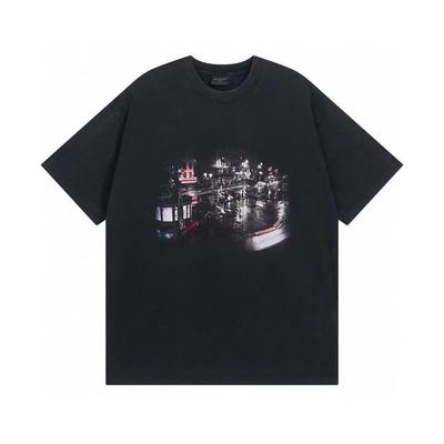 2025 Nova Camiseta Essencial de Algodão Unissex Estampa da Moda Macia Respirável Gola Redonda Moda Camisetas Masculinas e Femininas OnePiece
