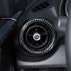 ABS Carbon fiber Inner Dashboard Air Vent Trim Ring For Mazda MX-5 Miata 2016-23