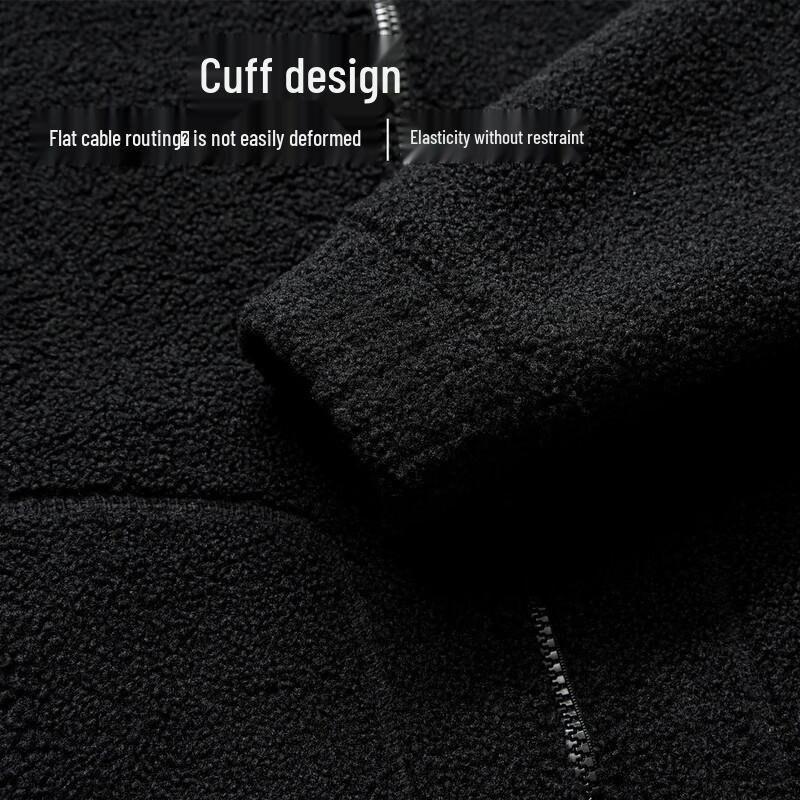 XueZhongFei Men's Winter Warm Fleece Zip-Up Jacket