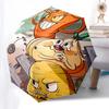 1pc Cartoon Character Outdoor Umbrella - Automatic Opening/Closing, 3-Fold Design with 8-Bone Iron Frame, Perfect Gift for Fans, Travelers, Daily Use,