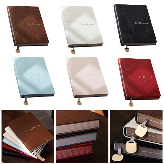 Faux Leather Cover Notebook Smooth Writing Office Notebook Waterproof Writing Diary Personal Use Notepad