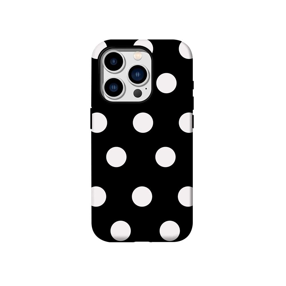 Luxury Clmj Colored dot grid Phone Case for iPhone 17 16 15 14 13 12 11 Air Pro Max Plus Luxury Double-layer Back Cover