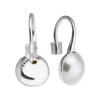 100% 925 Sterling Silber Schmuck Ohrring Weiß Kristall Perle Leuchtende Tröpfchen Ohrringe Hochzeit Party Geschenk