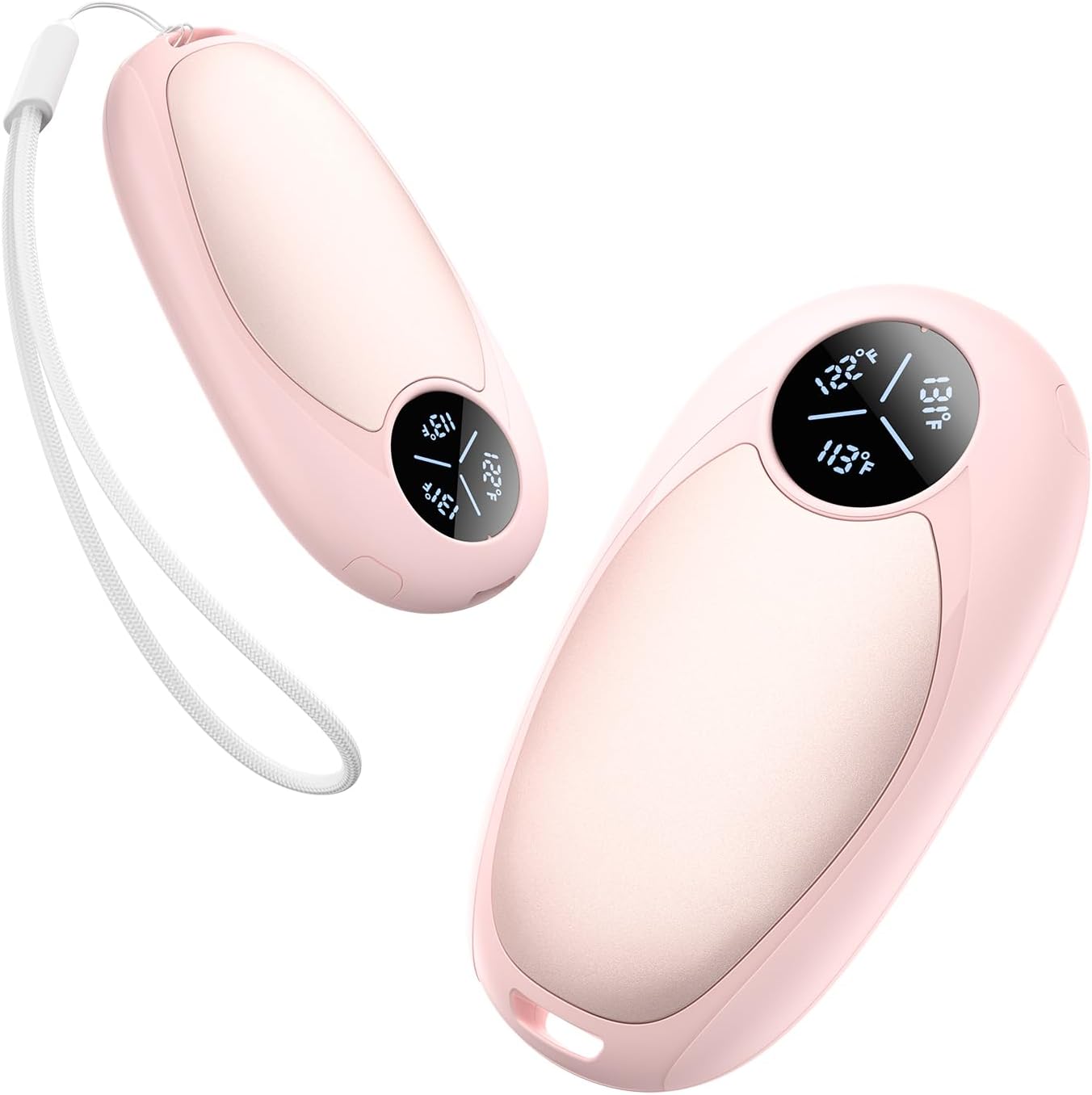 

Акумуляторні грілки для рук 2 шт. Магнітні, 24 години тепла, М яка кишенькова грілка для чоловіків і жінок - Різдвяний подарунок рожевий