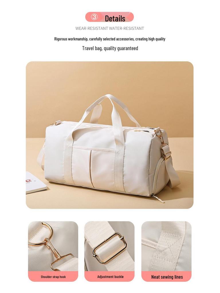 Unisex Large Capacity Wet/Dry Separation Sports Travel Bag - Korean Style