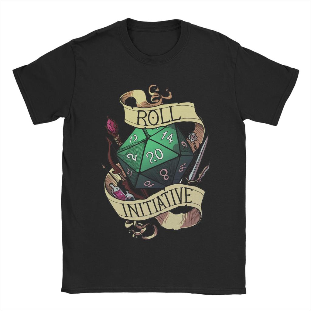 Unisex TShirt DnD Game Funny Pure Cotton Tee Shirt Short Sleeve T Shirt Crew Neck Tops Gift