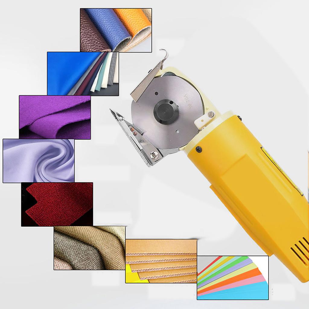 YJ-70 Ruční elektrické nůžky na látkové tkaniny Přenosný řezací stroj Šicí příslušenství