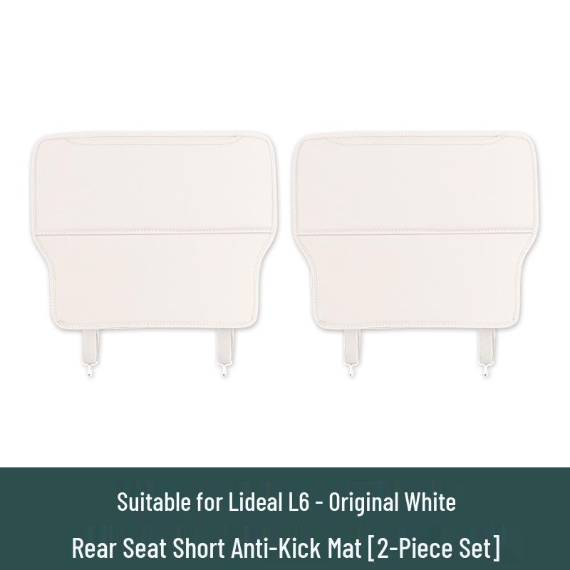 Li L6 Leather Anti-Kick Mat for Rear Seat Aisle - Second-Row Interior Protection for 25 Models