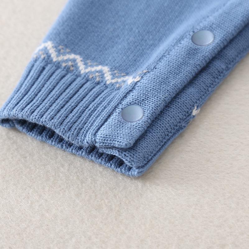 Newborn Baby Boy Autumn Romper: Class A, 100-Day Full Moon Outfit, Spring/Autumn Jumpsuit