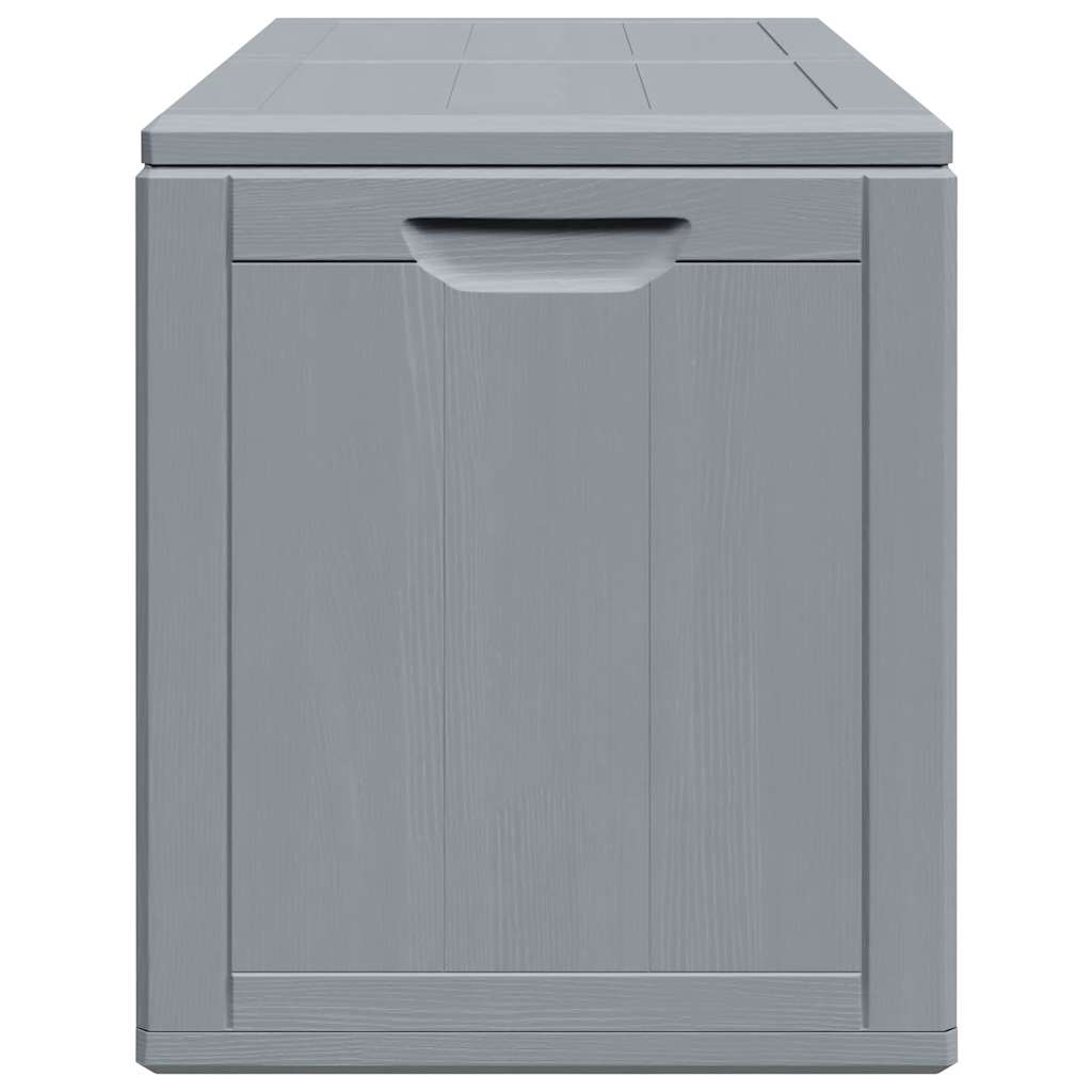 Vidaxl Skrzynia Ogrodowa, 180 L, Szara, Rattan Pp