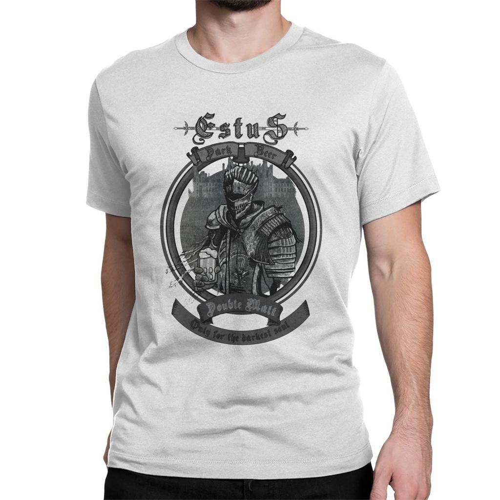 For The Darkest Soul Dark Souls T-Shirt Men Novelty 100% Cotton Tees Crewneck Short Sleeve T Shirts Plus Size Tops
